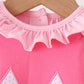 Pink Jack-O-Lantern applique 2pc bubble set
