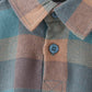 Teal Plaid Button Down Bubble