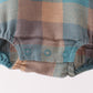 Teal Plaid Button Down Bubble