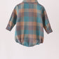 Teal Plaid Button Down Bubble