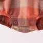 Rust Plaid Button Down Bubble