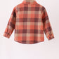 Rust Plaid Button Down Shirt