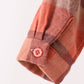Rust Plaid Button Down Shirt