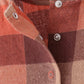 Rust Plaid Ruffle Bubble