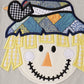 Gray Scarecrow Embroidery Romper
