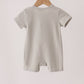 Gray Scarecrow Embroidery Romper