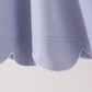 Dusty Blue Scalloped Dress