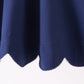 Navy Scalloped Dress