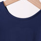 Navy Scalloped Dress