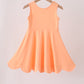 Coral Scalloped Dress