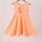 Coral Scalloped Dress