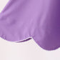 Purple Scalloped Dress