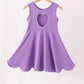 Purple Scalloped Dress
