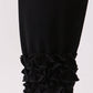 Black icing ruffle pants