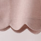 Beige scalloped pants set