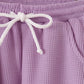 Lavender scalloped pants set