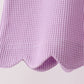 Lavender scalloped pants set
