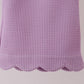 Lavender scalloped pants set