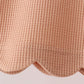 Oatmeal scalloped pants set