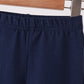 Navy scalloped bell pants