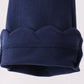 Navy scalloped bell pants