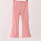 Pink scalloped bell pants