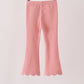 Pink scalloped bell pants