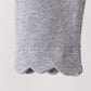 Grey scalloped leggings