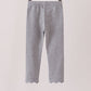 Grey scalloped leggings