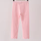 Pink scalloped leggings
