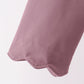 Dusty plum scallped zipper active set