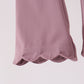 Dusty plum scallped zipper active set