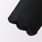 Black scallped zipper active set