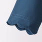 Navy scallped zipper active set