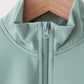 Sage scallped zipper active set