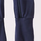 Navy zipper bamboo romper