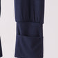 Navy zipper bamboo romper