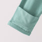 Sage zipper bamboo romper