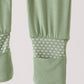 Green zipper bamboo anti-slip romper