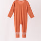 Caramel zipper bamboo anti-slip romper