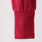 Burgundy ruffle zipper bamboo romper – view 3