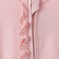 Pink ruffle zipper bamboo anti-slip romper – view 3