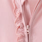 Pink ruffle zipper bamboo anti-slip romper – view 4
