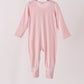 Pink ruffle zipper bamboo anti-slip romper – view 6