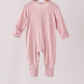 Pink ruffle zipper bamboo romper – view 5