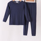 Navy bamboo pajama set – wholesale for boutiques | Honeydew USA