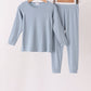 Blue bamboo pajama set – wholesale for boutiques | Honeydew USA