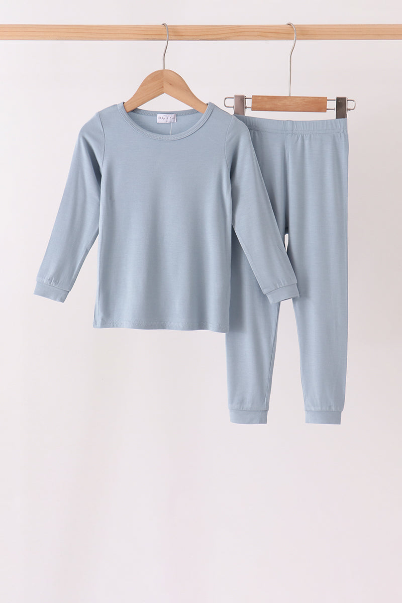 Blue bamboo pajama set – wholesale for boutiques | Honeydew USA