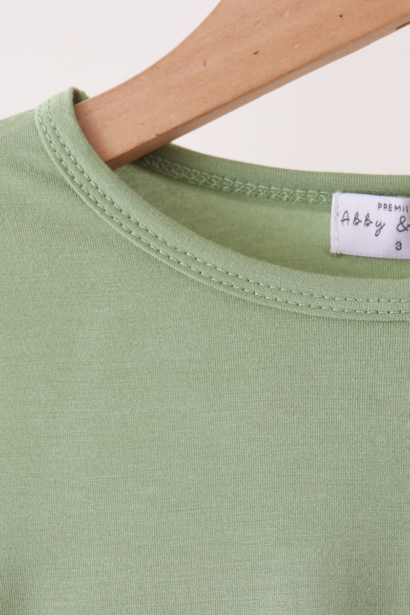 Green bamboo pajama set – view 2