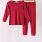 Burgundy bamboo pajama set – wholesale for boutiques | Honeydew USA